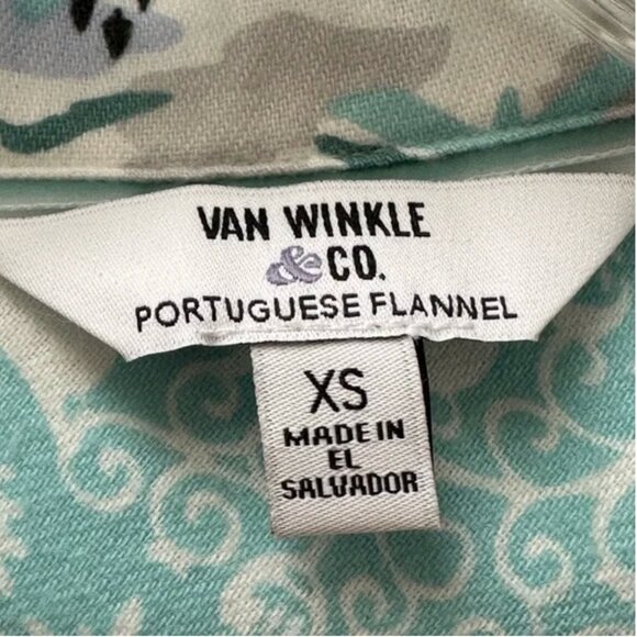 Van Winkle & Co Portuguese Flannel 2-Piece Apline Scenery Pajama Set Size XS - Picture 6 of 13